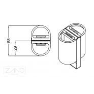 Start 03.244.1.Sc - cendrier corbeille public - Zano - haute durabilité et fabrication top qualité_2