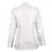 Emotion - veste de cuisine femme - Clément Design - col officier arrondi - coton égyptien premium_2