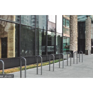 Appui vélos TROMBONE - économique et discret pour tous les 2 roues - Ø 50 mm - Largeur 300 mm - Hauteur 870 mm_2