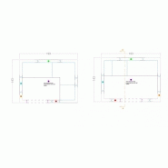 KIT CABINE HAMMAM À CARRELER RIAD 4/5 - 143X193 - 4/5 PLACES_2