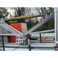 Eléments d'échafaudages façadier : plancher bois à trappes, garde corps, lisse_2