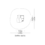 Maisonnette de jeu Unimini Idolte réf-8047662 - Hags - Pour enfants de 1 à 5 ans - Dimensions compactes et montage en 14 heures_2