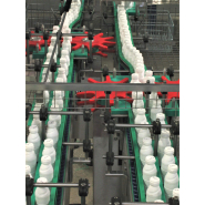 Convergeur alterné, équilibré, à étoiles motorisées pour des produits cylindriques_2