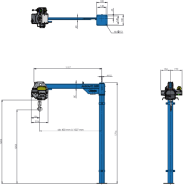 Potence de levage pour véhicule utilitaire ARKANE - capacité 250 à 500 kg - chariot électrique 12V - rotation 360°_2