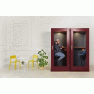 Cabine acoustique Camden Four - capacité 4 personnes - réduction acoustique 31dB - MDF et finition RAL au choix_2
