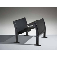 Siège d'amphithéâtre avec table modulable en rangée droite pour les universités, salles de formation - Q3000 - ATOMA_2