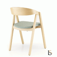 Chaise avec assise tissu Artea - Sokoa - Nuit - SMN_0