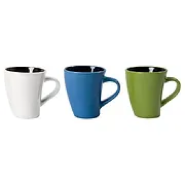 Mug modèle curve - 22 cl en céramique - Bleu, vert et blanc - Personnalisable avec marquage tampographique_2