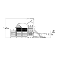Structure multi-jeux 3 à 12 ans - Hags Uniplay Levander 8061769 - Poteaux en bois et panneaux en bois, fondation à enterrer_2