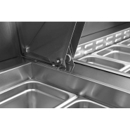 Table de préparation à pizza 3 portes - Réf MPF8203GR - Acier inoxydable et thermostat numérique_2