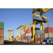 Grue portuaire - Liebherr - portiques de stockage sur pneus avec système anti-balant et envergures de 5 à 8 conteneurs_2