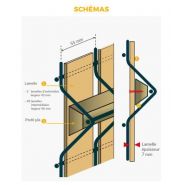 Tanis Wood - Lamelle occultante pour grillage - Schertz - Maille 55 mm - Taux d'occultation 95%_2