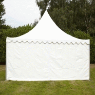 Chapiteau 5x5 m avec murs PVC et toit imperméable