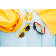 Lunettes de soleil Xaloc - plastique - protection UV 400 - couleur jaune_2