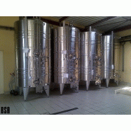 Cuve vinicole en acier inoxydable avec intérieur recuit brillant