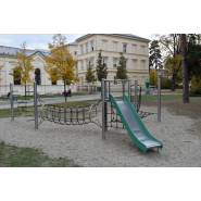 Parcours à cordes en acier inoxydable pour aire de jeux - Conforme EN1176 - Référence BT16134_2