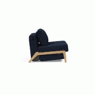 Fauteuil convertible design INNOVATION LIVING Sofabed Cubed 02 Wood Mixed Dance Blue - Lit 200x90 cm_2