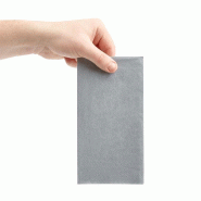 Serviettes dîner 2 plis format 1/8 Recyclable 400mm grises (lot de 2000) | Fiesta - FE247_2