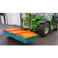 Balayeuse industrielle M3 - Brosse en fer interchangeable (série I) - Compatible chariots élévateurs et chargeuses_2