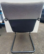 Chaise visiteur contemporaine ID Visitor Soft - VITRA d'occasion, design Antonio Citterio - tissu ou cuir, base empilable_2
