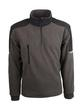 Pull de travail gris 100% polyester polaire - 340g/m² - Col montant avec fermeture à glissière_2