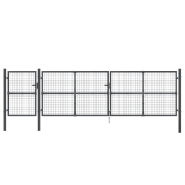 Vidaxl portal de jardin maille anthracite 500x175 cm acier galvanisé 154549_2