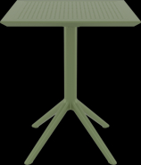 Table pliante carrée - Lot de 4 - 60 cm rabattable - SKY_2