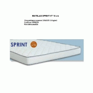 Canapé convertible express GAVINA 140 cm - Matelas 16 cm - Tissu gris avec passepoil perle_2