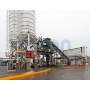 Elkomix-160 centrale à béton fixe - 150 m³/h - capacité trémie 4x30 m³ - malaxeur double arbres_2