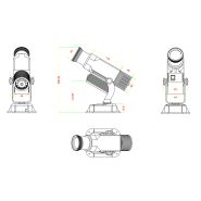 Projecteur gobo WT-RT1565 - Noble - LED rotatif 15W extérieur - Degré d'objectif 15° - IP65_2