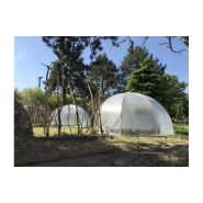 Serre de jardin octogonale pour  un espace de culture différent (10,43 m2) avec Ventilation par la pose d'un filet sur la porte- IGLOO avec ou sans tablette_3