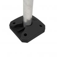 Distributeur de gel hydroalcoolique ilona pro edition - adzeo sas - aluminium brut - hauteur : 1000 mm_2