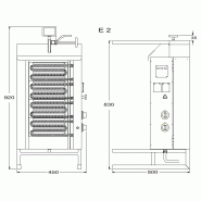 Machine à kebab électrique E2 POTIS_2