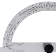 Rapporteur d'angle à serrage central en inox chromé mat - Ø200 x 300 mm - Référence 03023_2