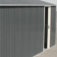 889 - garage en métal anthracite 19,95m² grande hauteur h.2,60m duramax_2