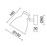 Applique murale VALAN en acier - Ampoule E27 - Coloris blanc et chêne_2