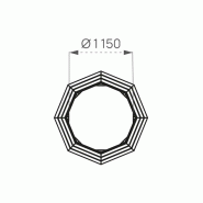 Bancs tour d'arbre Turin octogonal_2