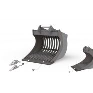 VS 92GD Excavator - Godet Squelette General Duty Cangini - 1200 mm - Lame HB400 et dents DC/DTE_2