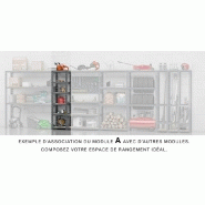 Extension étagère charge lourde Modulö - l. 50 cm - rangement conserves, chaussures et petits produits_2