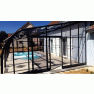 Abri piscine haut adossé tabarca / en polycarbonate