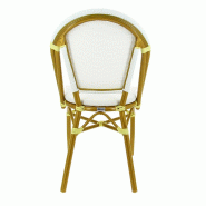 Chaise exterieure restaurant Biarritz - BLANC_2