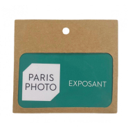 Porte-badge  naturel et recyclable  en carton horizontal - Reference : IDS36H-KRAFT_2