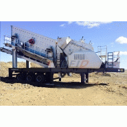 Station de concassage et cribles mobile 200 tph_2