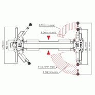 Système de levage avec vérins hydrauliques par colonne