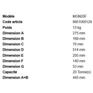 Mgn20f - Cric bouteille Rodcraft - capacité 20T - guidage double, robuste et adaptable_2