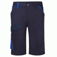 Bermuda coton bicolore WX1 - Noir/Gris / 41_2