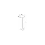 Lampadaire de parc Tasmania - IP65 - E27 - 42W - Aluminium anthracite_2
