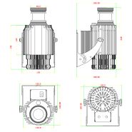 Projecteur gobo rotatif LED 60W WT-RT6065 - Noble - Distance de projection 3-30m - IP65 - Puce LED Osram_2