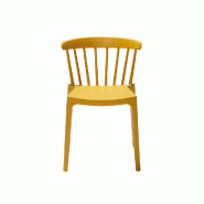 Windson - Chaise empilable en polypropylène jaune_2