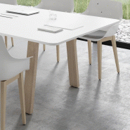 Table de réunion Take-Off - Bralco - Non, Blanc, 320 x 124 cm, Chêne vieilli_2